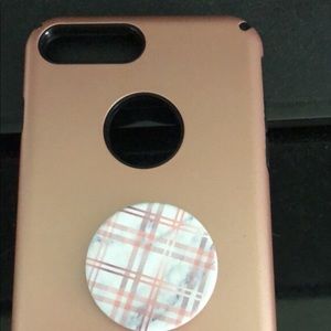 iPhone 8 Plus case + Pop socket